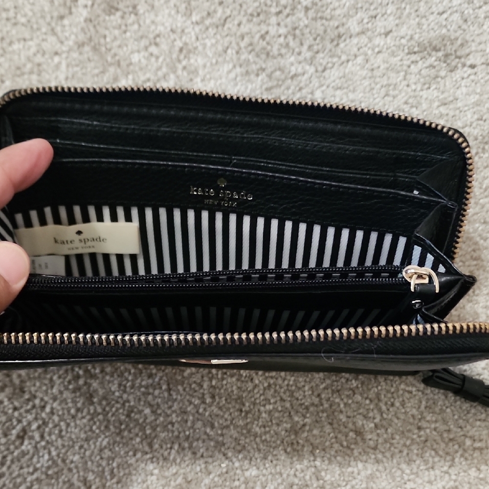 Kate Spade Black Leather Wallet - Picture 4 of 4